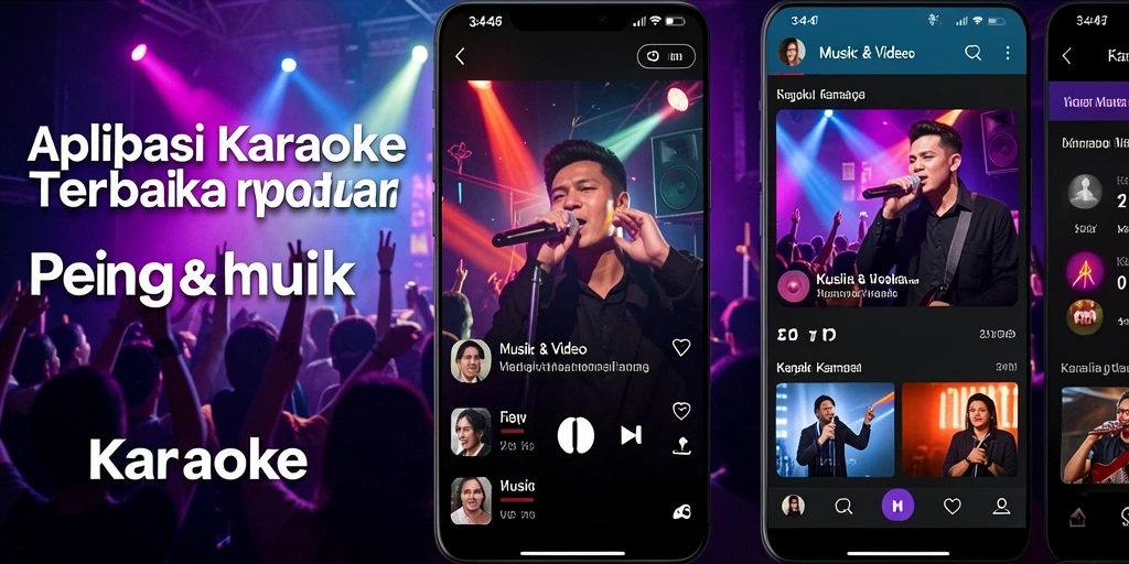 Antarmuka aplikasi Karaoke 3446 yang modern dan user-friendly.