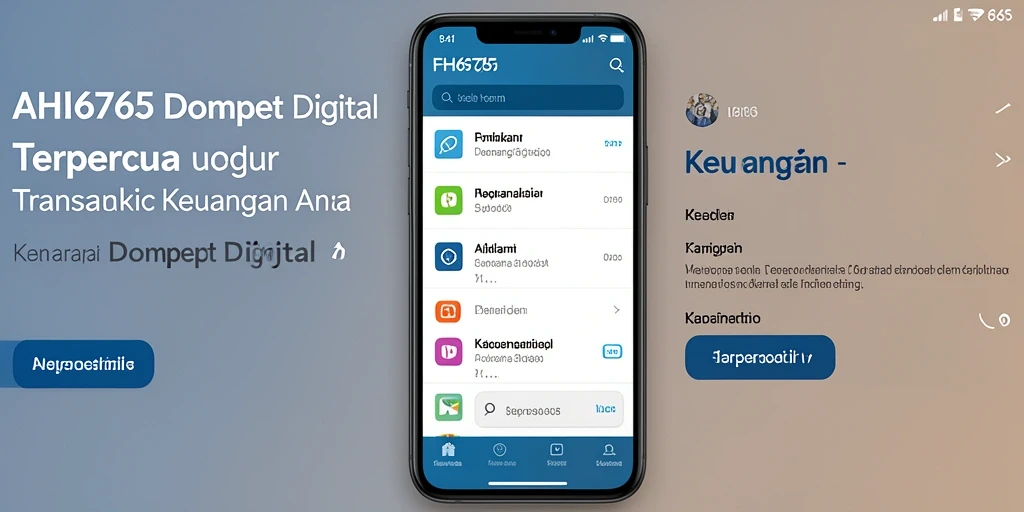 Antarmuka FH6767 yang ramah pengguna untuk transaksi keuangan.