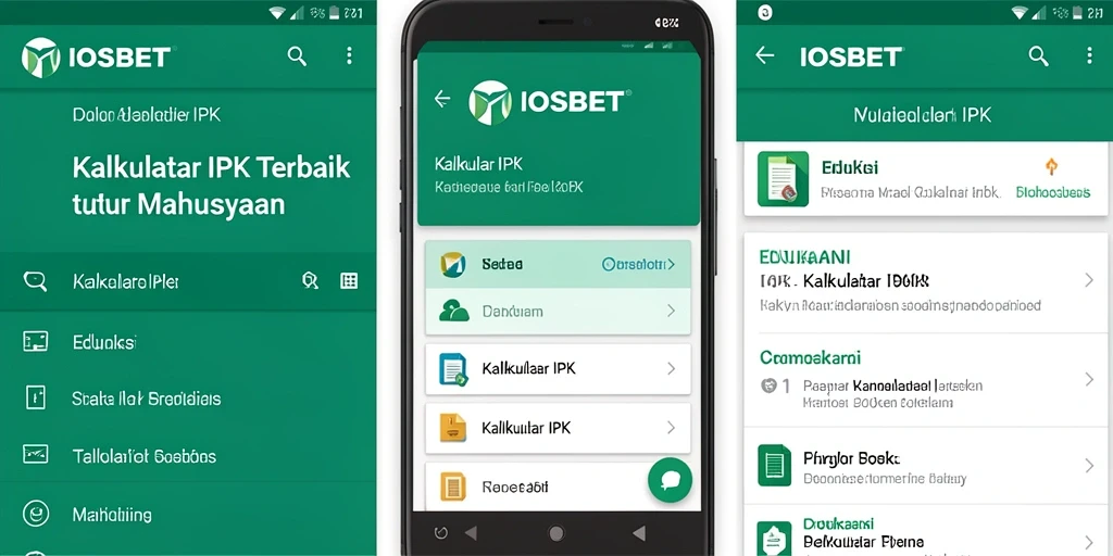 Tampilan antarmuka aplikasi IOSBET yang user-friendly dan fungsional.