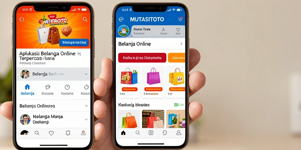 Antarmuka aplikasi MUTASITOTO yang ramah pengguna untuk belanja online.
